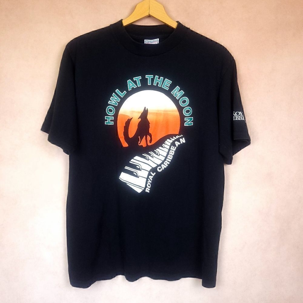 Vintage Royal Caribbean Tshirt Black Single Stitch Size Large